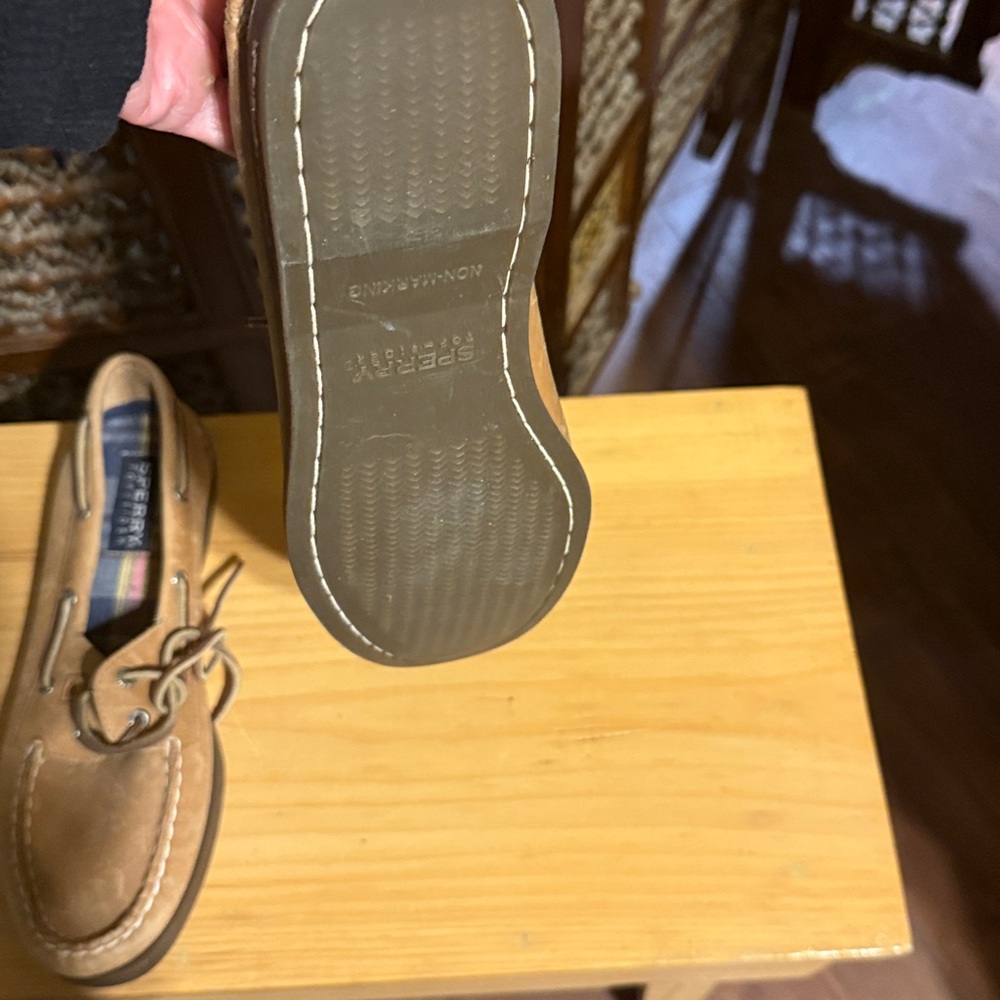 Sperry Top-Siders Tan Leather Boat Shoes. No Tags But Never Worn. - Picture 3 of 4